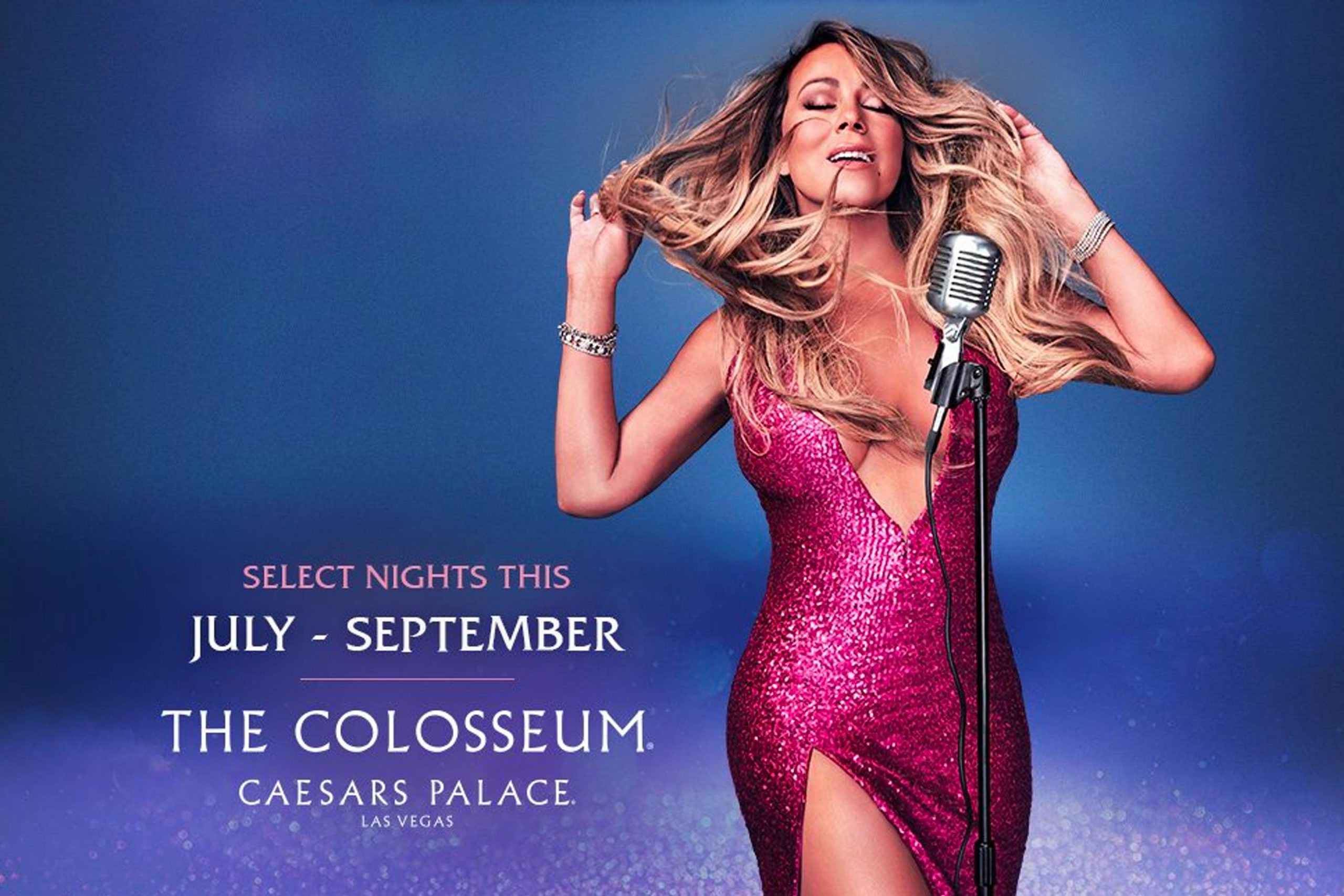 Mariah Carey concert poster