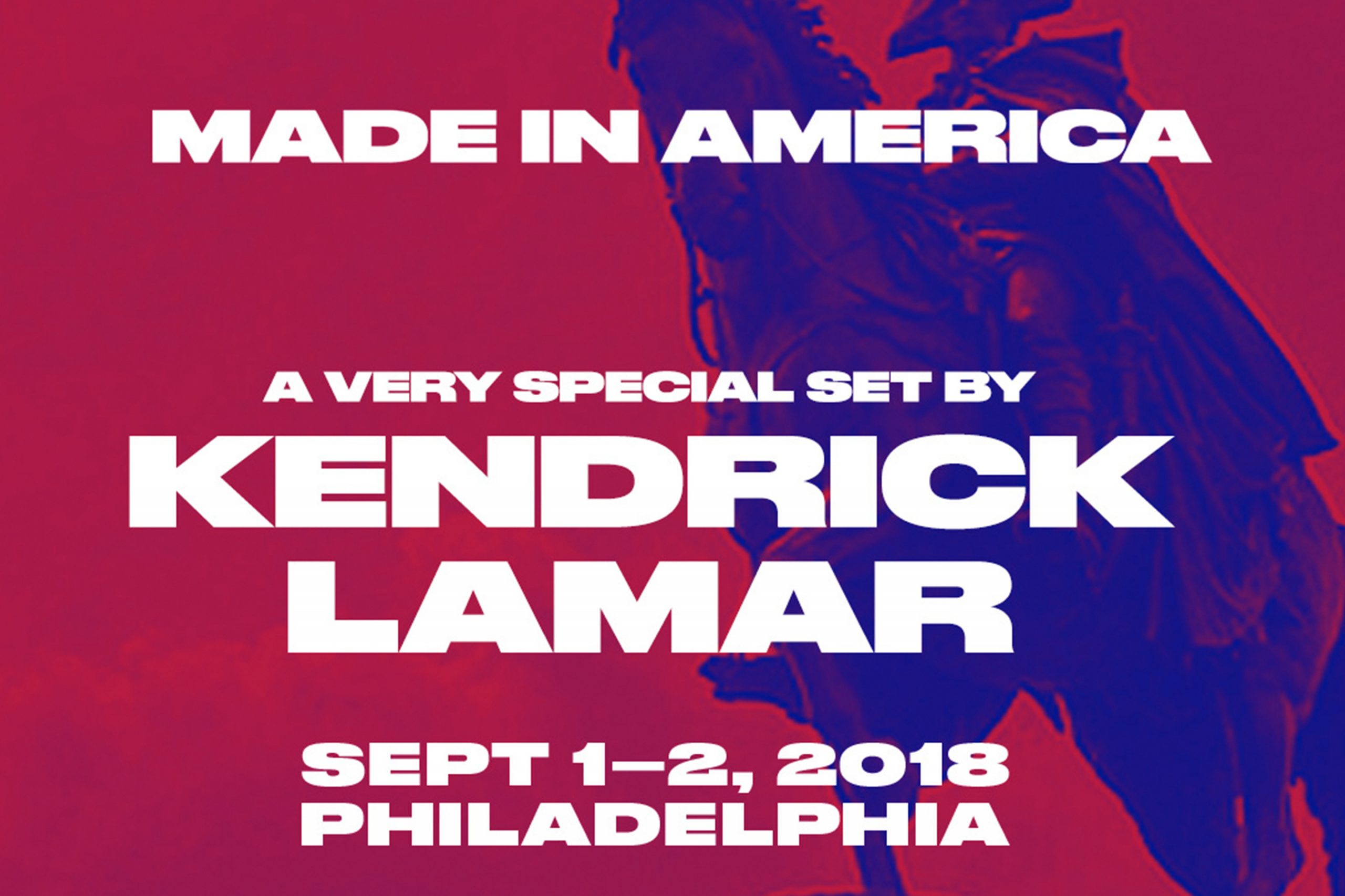 Welcome Kendrick Lamar to the 2018 MADE IN AMERICA poster