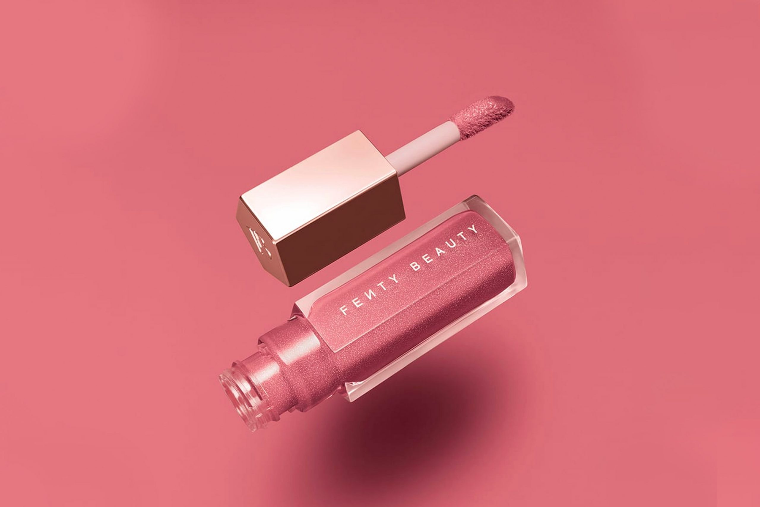 A pink Fenty lip gloss