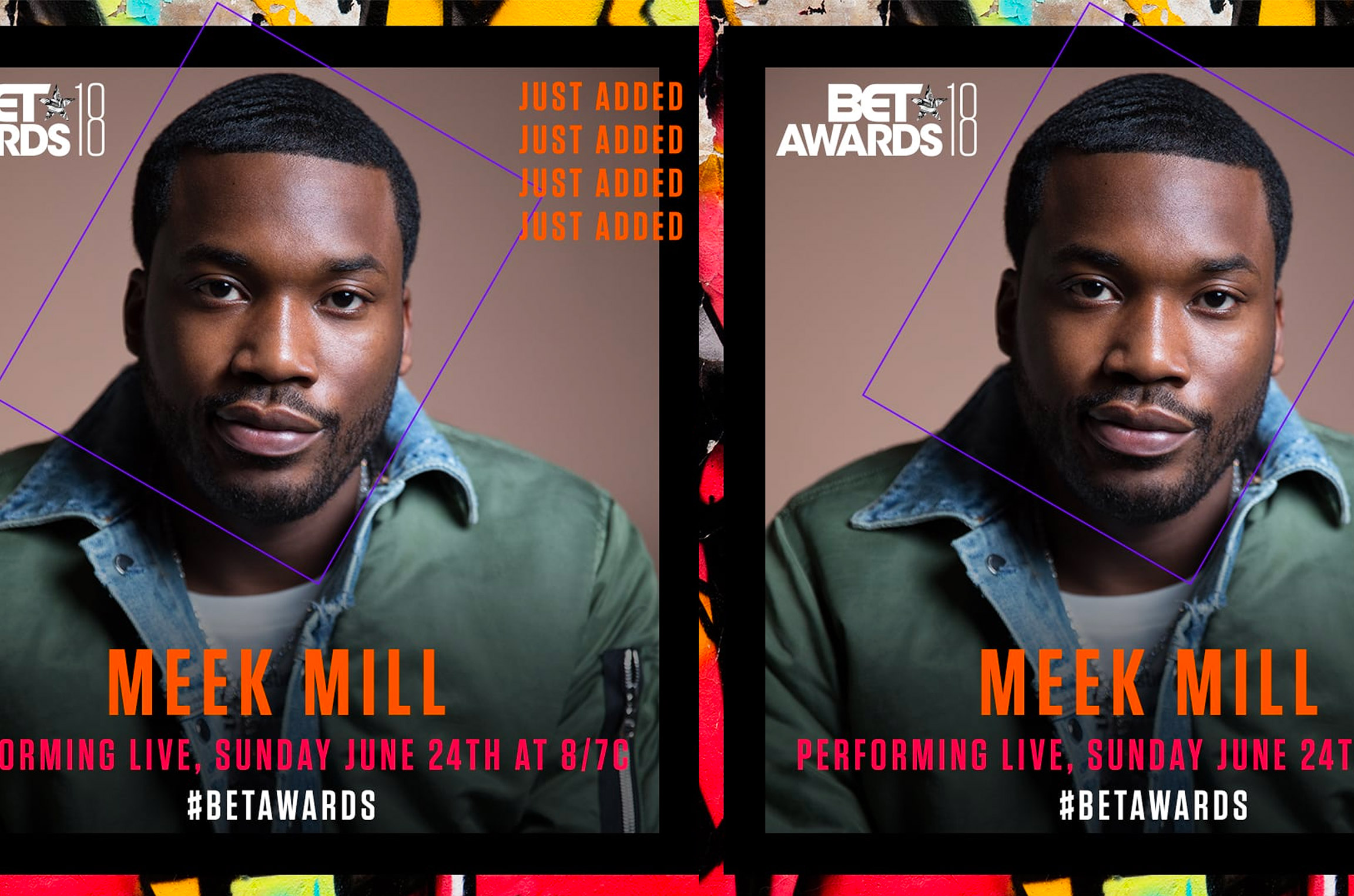 Meek Mill 2018 BET Awards poster