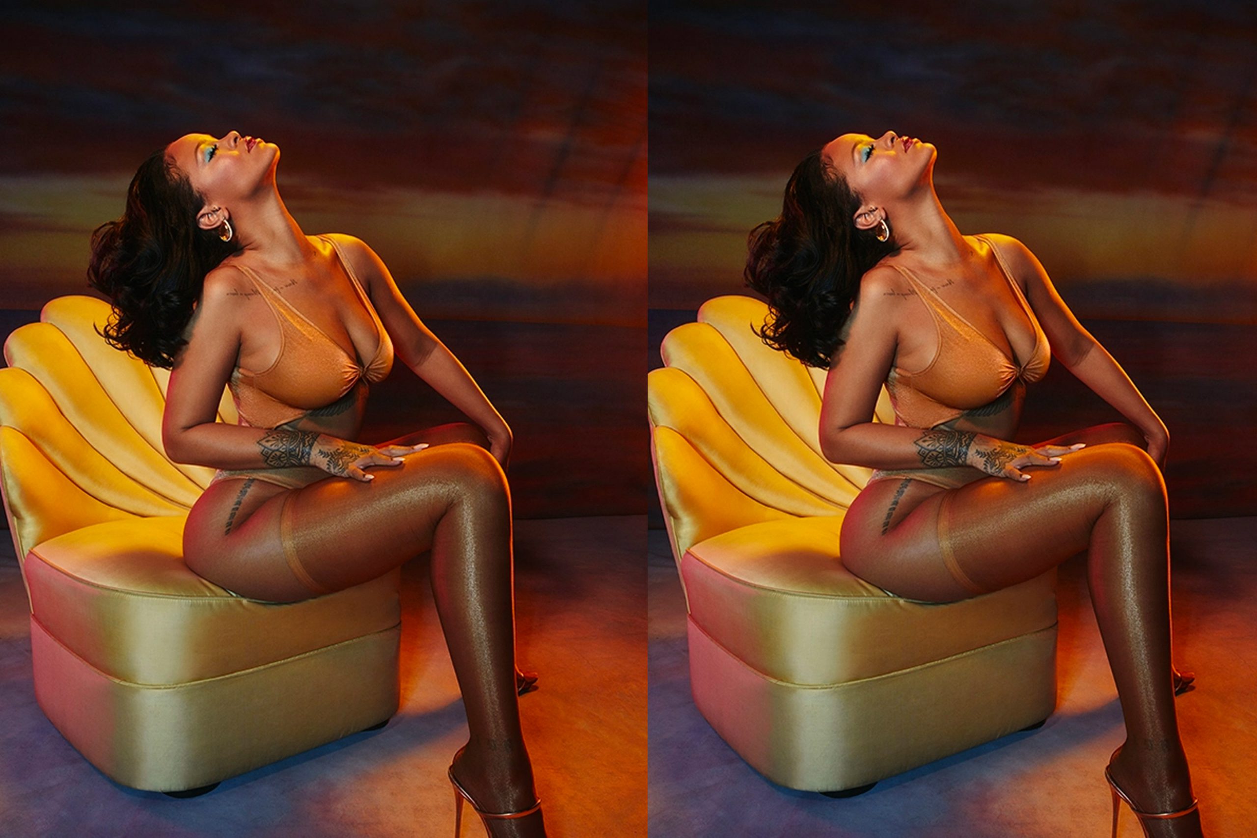 Full body shot of Rihanna