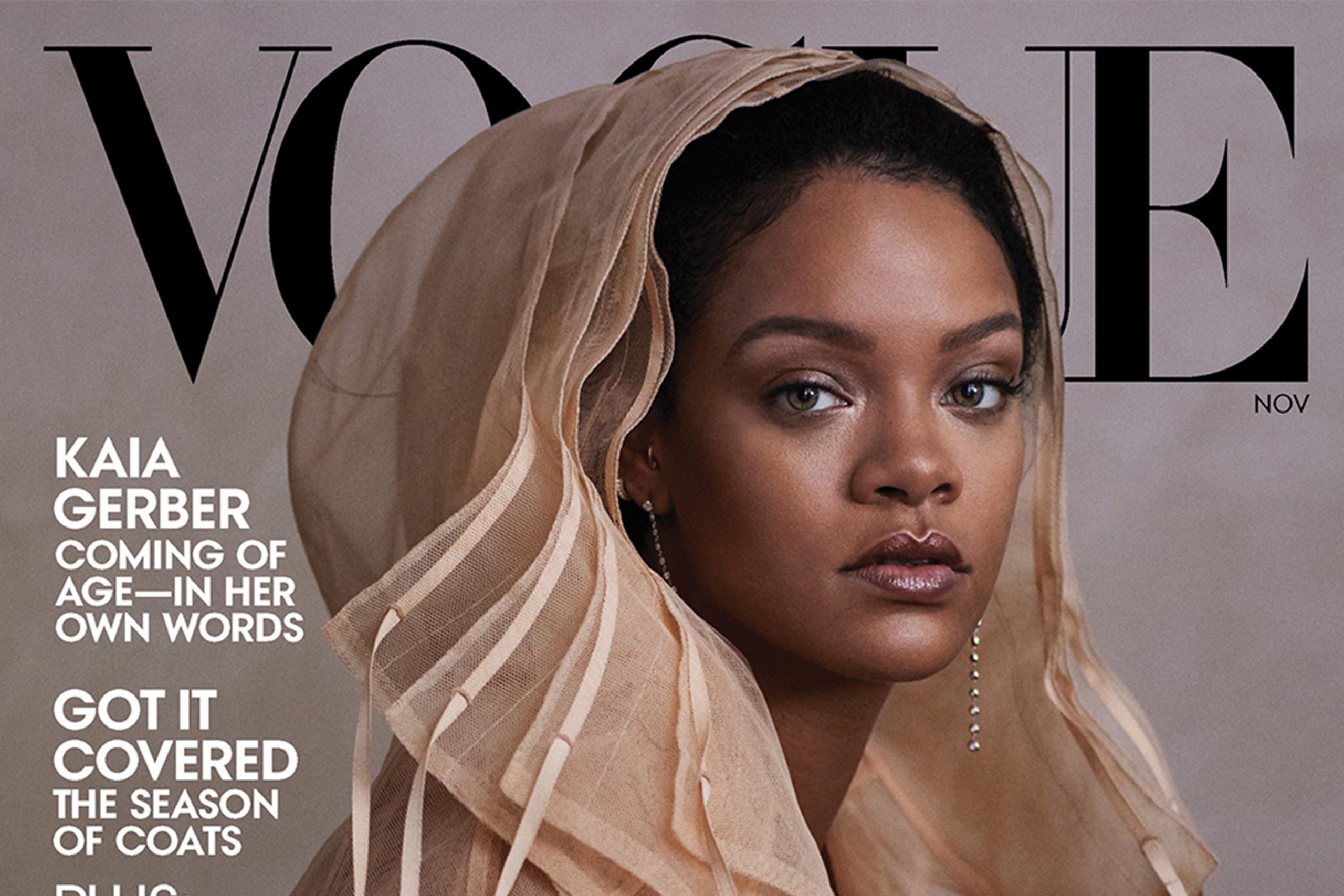 Rihanna on Vogue's November Cover