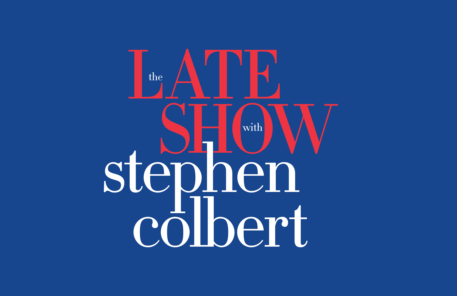 THE LATE SHOW WITH STEPHEN COLBERT poster