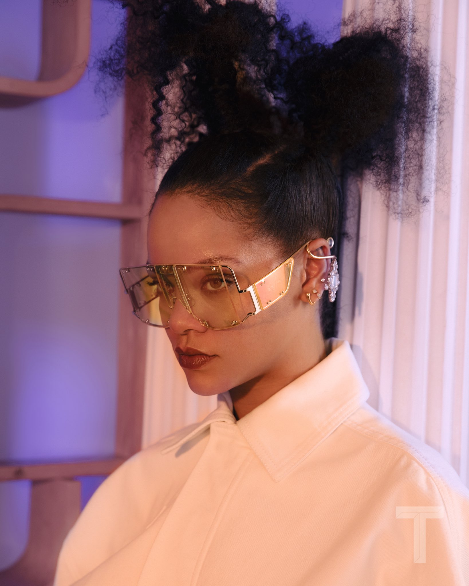 Rihanna wearing an eyewear
