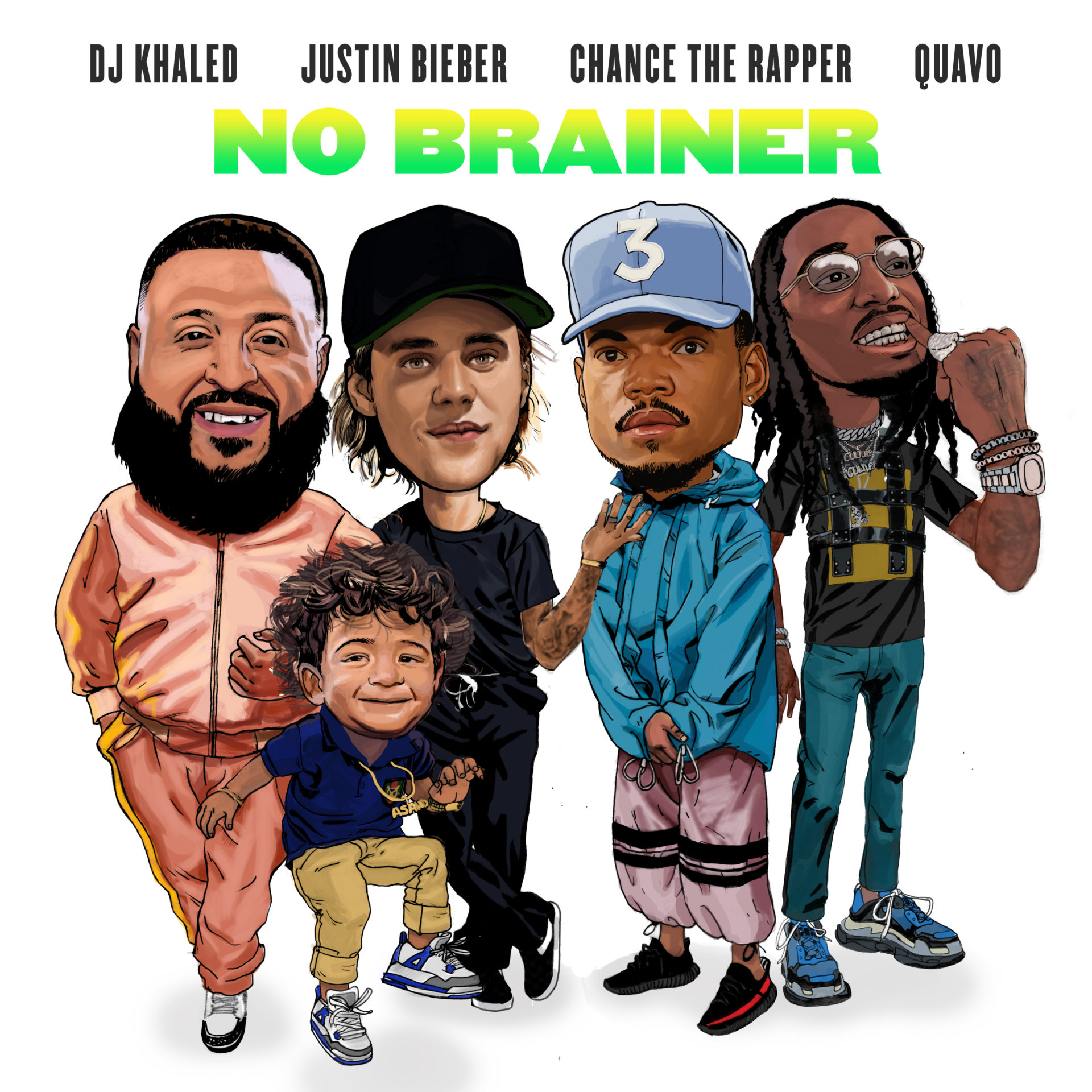 DJ Khaled with people drawing