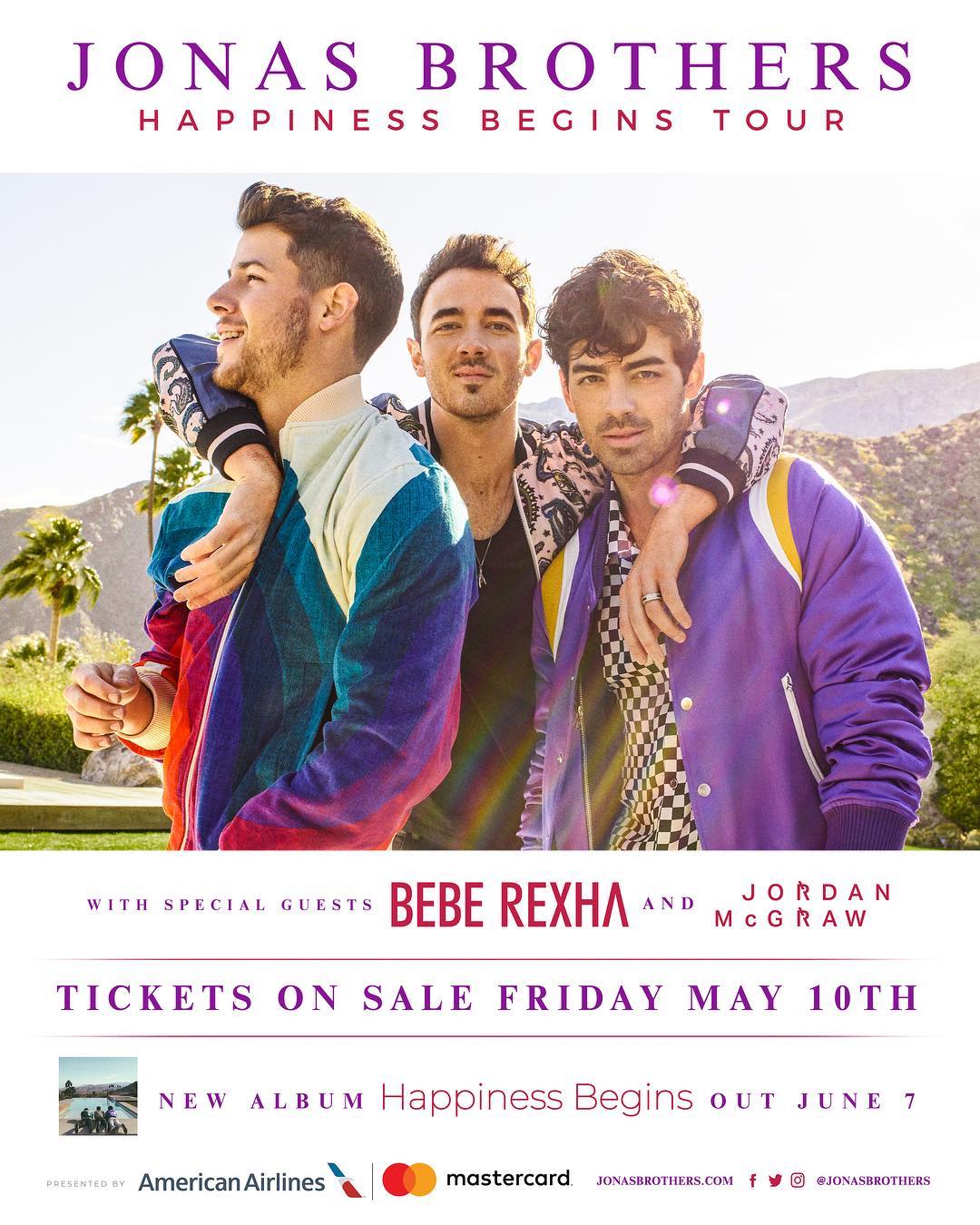 Jonas Brothers tour poster