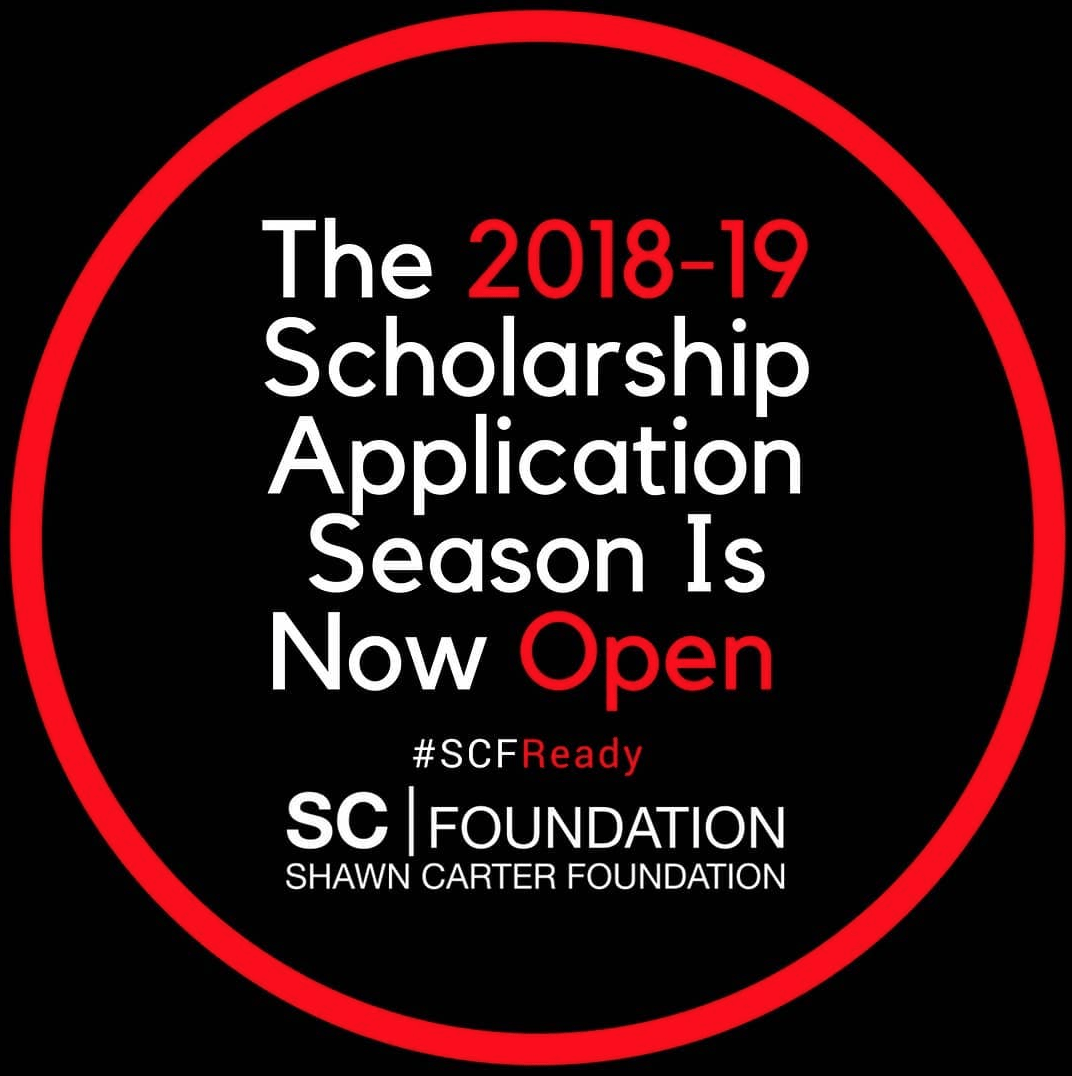 The 2019 scholarship application poster