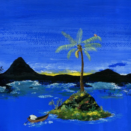Jacob Banks single cover of a small tropical island