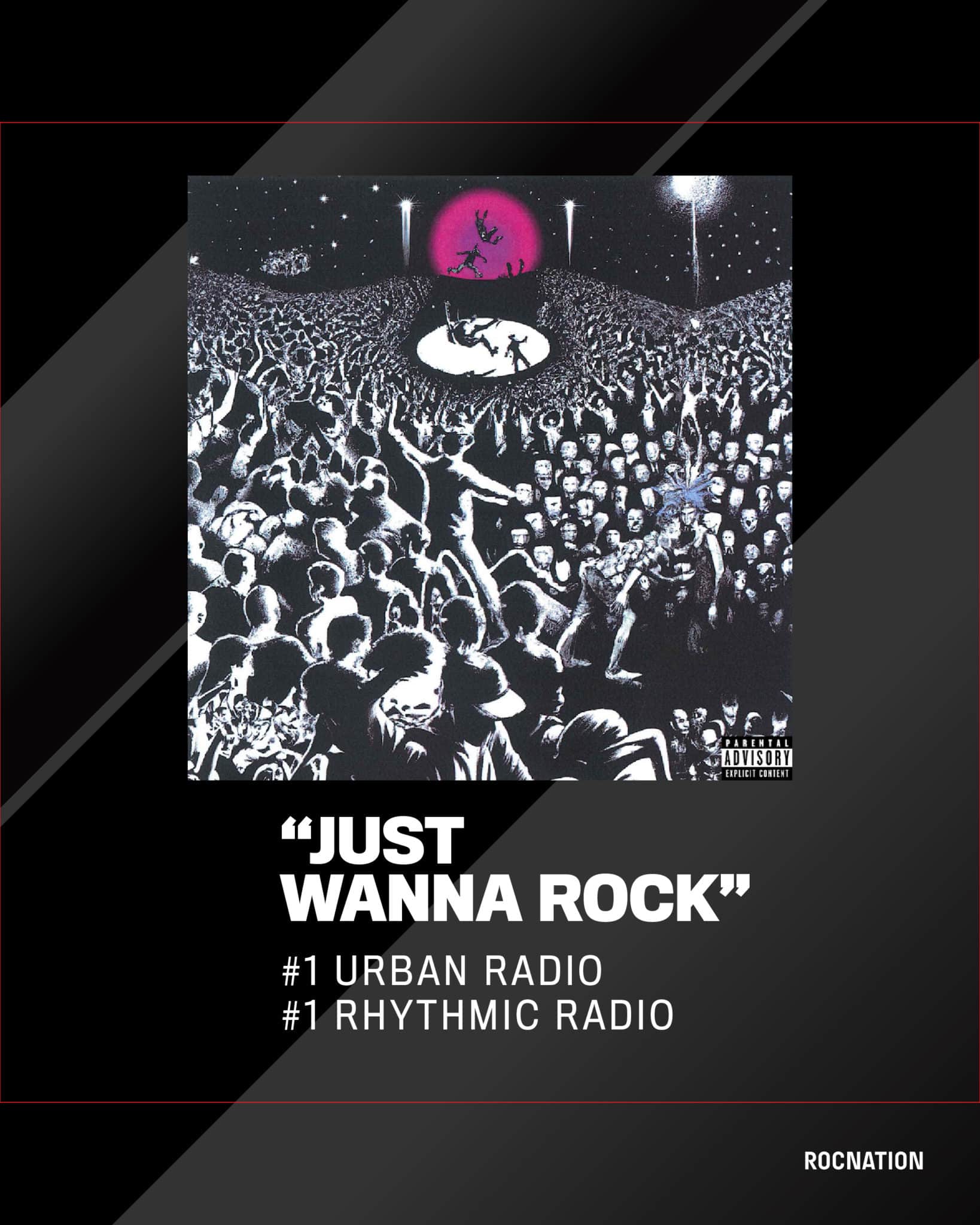 “Just Wanna Rock" by Lil Uzi Vert reaches #1 at US Urban and Rhythmic Radio!