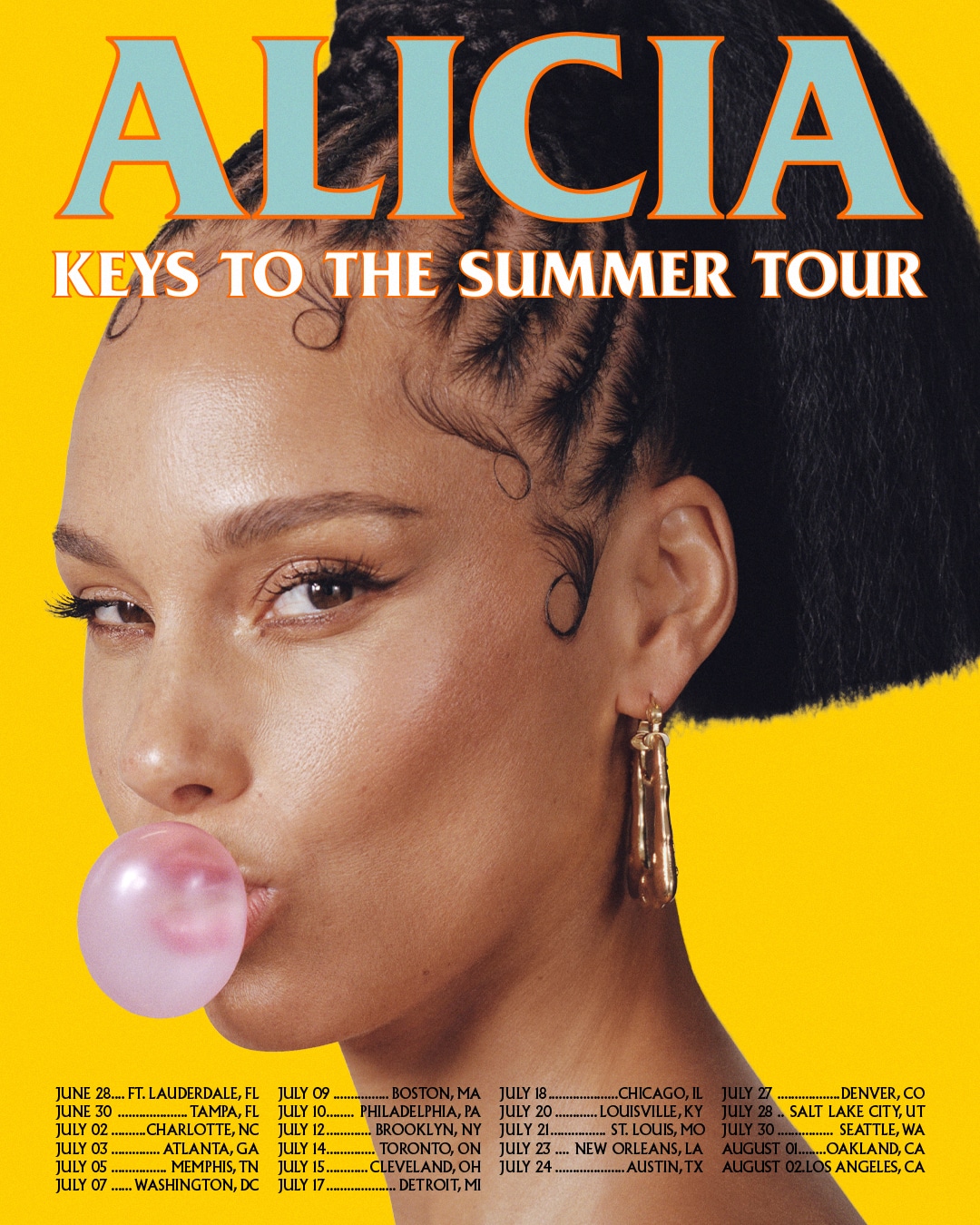KEYS TO THE SUMMER TOUR