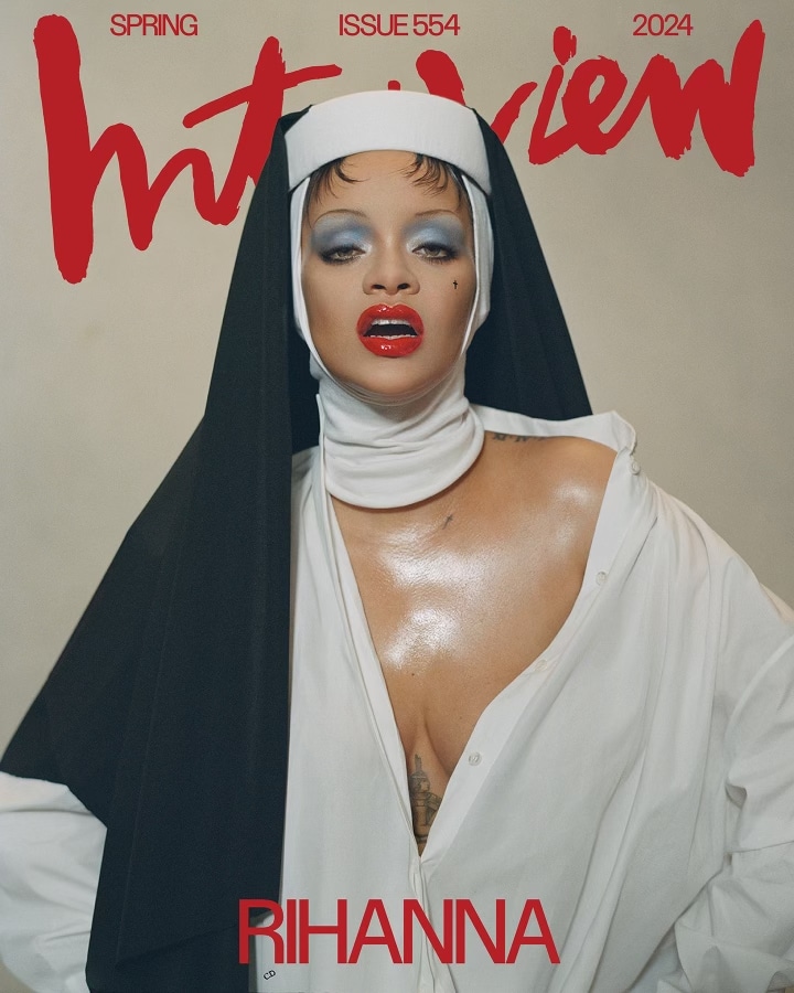Rihanna On The Spring 2024 Cover Of INTERVIEW - ROC NATION